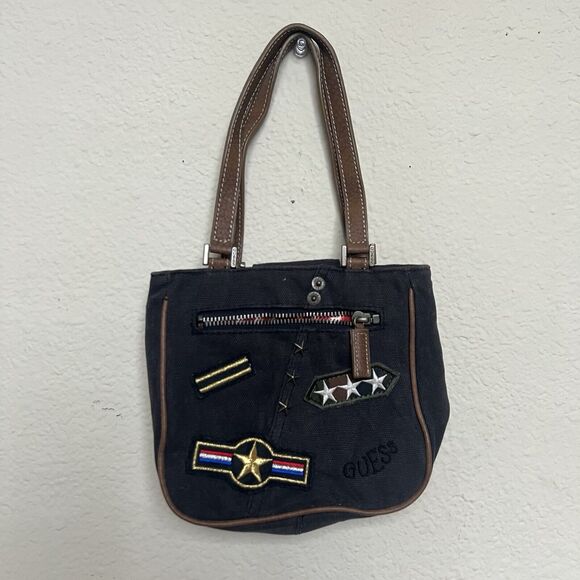 Guess Handbags - Vintage Y2K Guess Army Military Style Patch Mini Bag